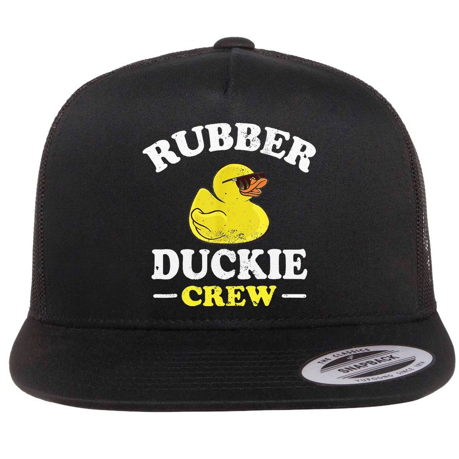 Funny Rubber Duck Yellow Duckie Crew Bath Ducks Duckling Toy Flat Bill Trucker Hat