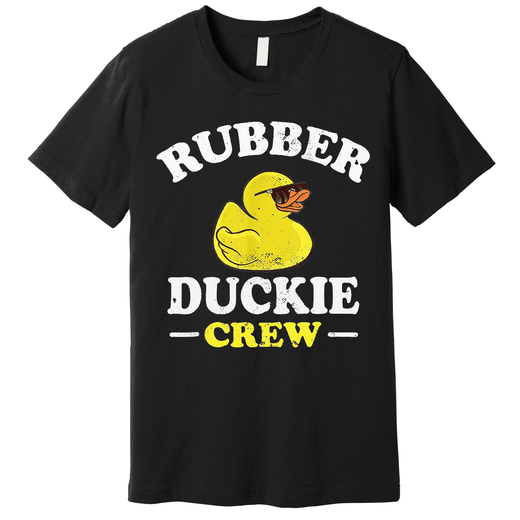 Funny Rubber Duck Yellow Duckie Crew Bath Ducks Duckling Toy Premium T-Shirt