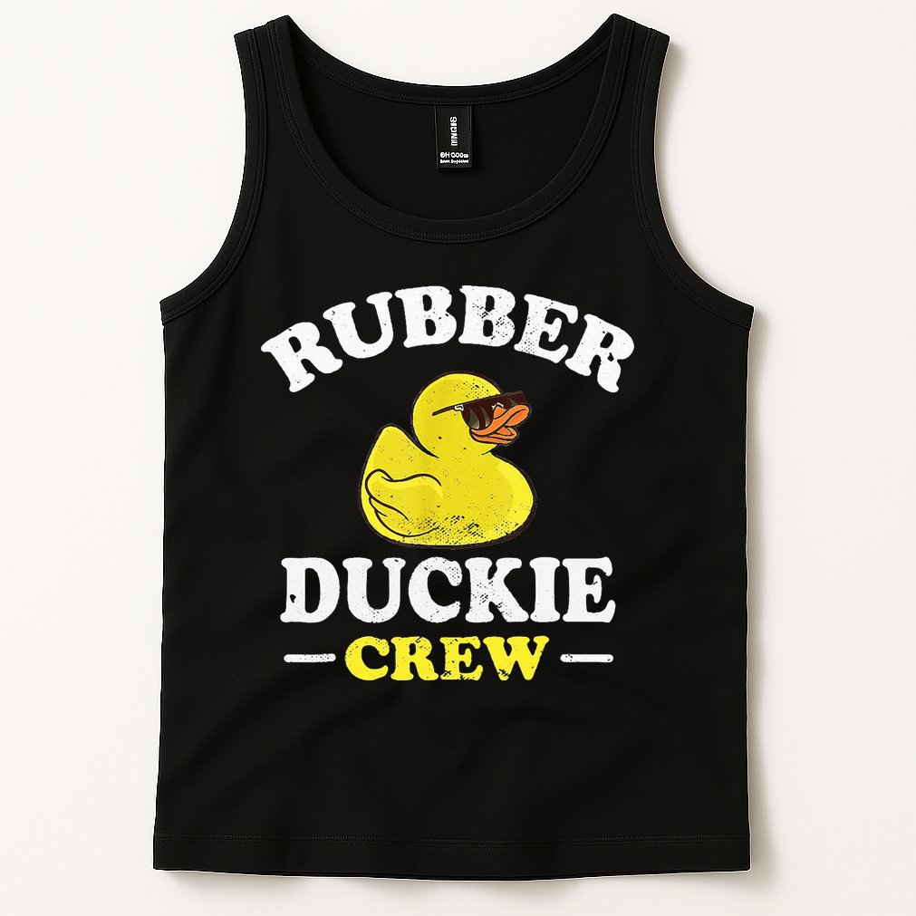 Funny Rubber Duck Yellow Duckie Crew Bath Ducks Duckling Toy Tank Top