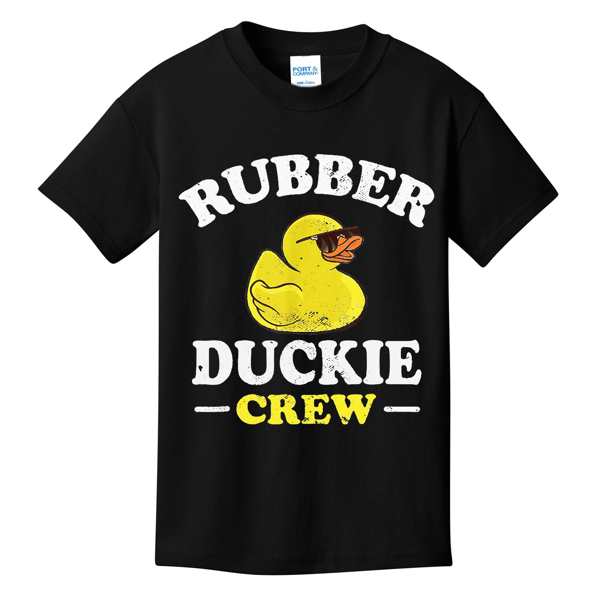 Funny Rubber Duck Yellow Duckie Crew Bath Ducks Duckling Toy Kids T-Shirt