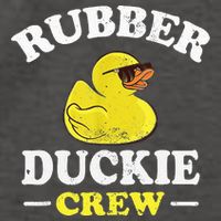 Funny Rubber Duck Yellow Duckie Crew Bath Ducks Duckling Toy Vector Backpack