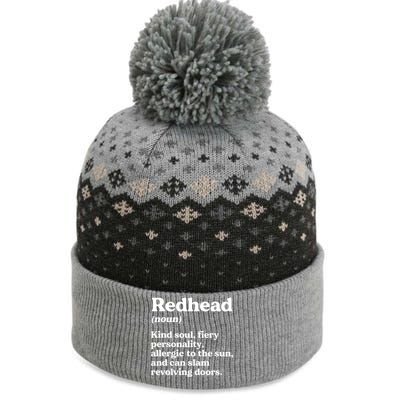 Funny Redhead Definition Ginger Red Hair MC1R Gene The Baniff Cuffed Pom Beanie