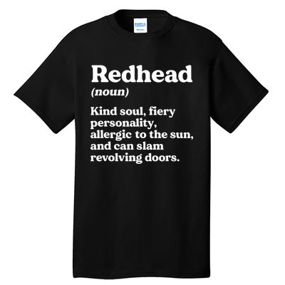 Funny Redhead Definition Ginger Red Hair MC1R Gene Tall T-Shirt