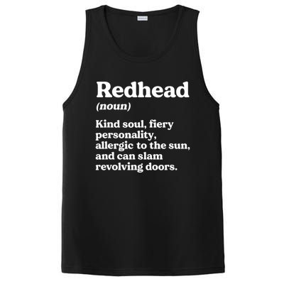 Funny Redhead Definition Ginger Red Hair MC1R Gene PosiCharge Competitor Tank