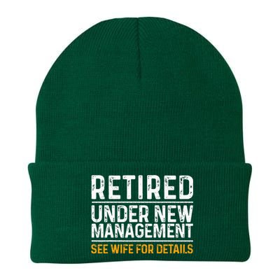 Funny Retirement Design Men Dad Retiring Party Humor Lovers Knit Cap Winter Beanie