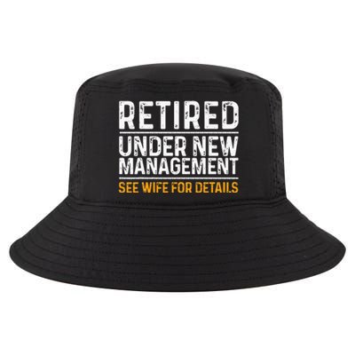 Funny Retirement Design Men Dad Retiring Party Humor Lovers Cool Comfort Performance Bucket Hat