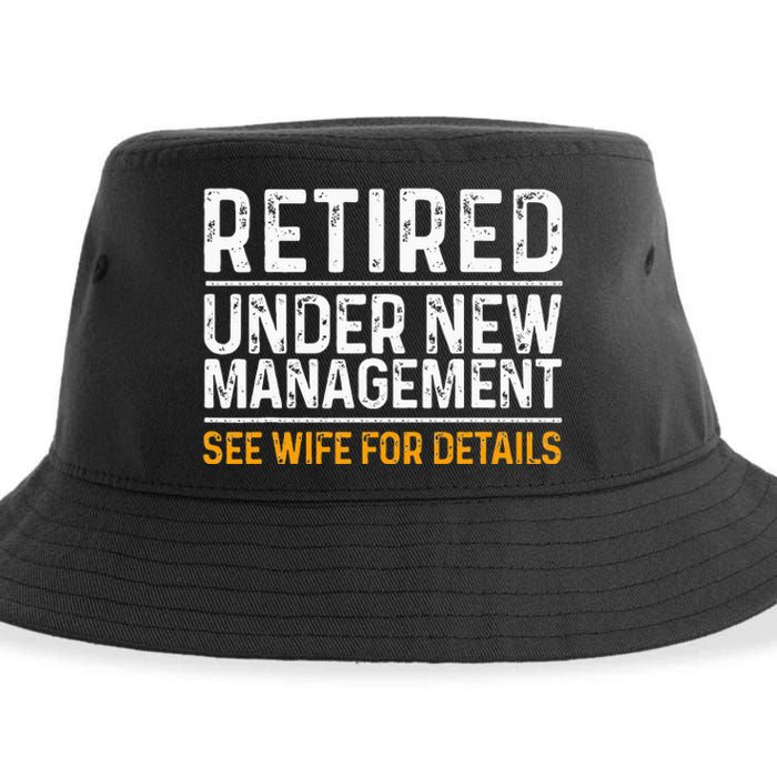 Funny Retirement Design Men Dad Retiring Party Humor Lovers Sustainable Bucket Hat