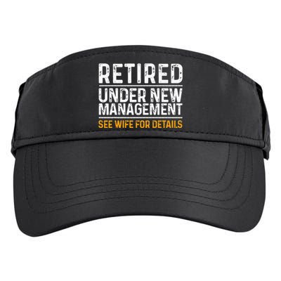 Funny Retirement Design Men Dad Retiring Party Humor Lovers Adult Drive Performance Visor