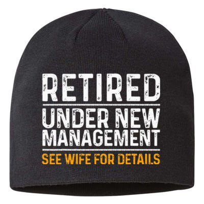 Funny Retirement Design Men Dad Retiring Party Humor Lovers Sustainable Beanie