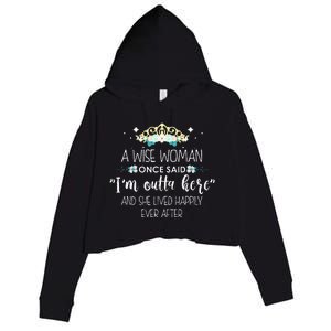 Funny Retirement Designs For Women Retiring Employee Crop Fleece Hoodie