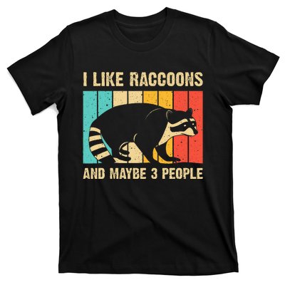 Funny Raccoon Design For Women Raccoon Lover T-Shirt