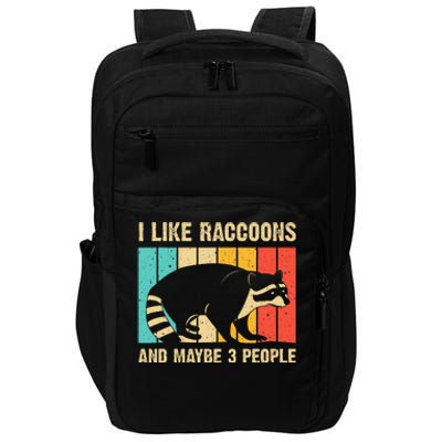 Funny Raccoon Design For Women Raccoon Lover Impact Tech Backpack