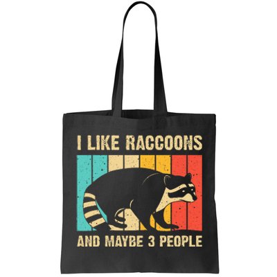 Funny Raccoon Design For Women Raccoon Lover Tote Bag