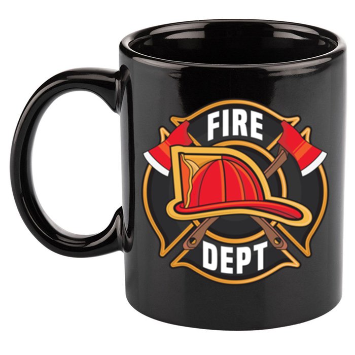 Fire Rescue Departt Firefighters Fire Ems Duty Uniform Funny Gift 11oz C Handle Ceramic Mug
