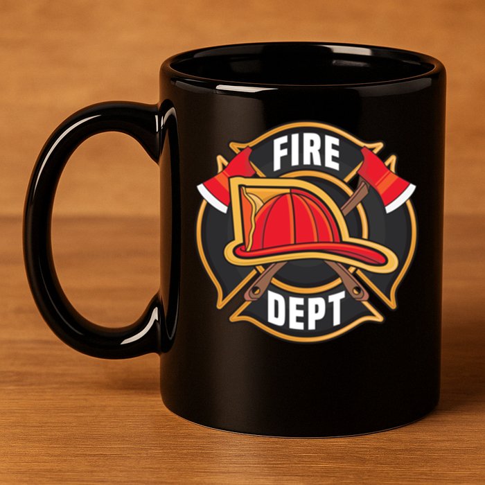 Fire Rescue Departt Firefighters Fire Ems Duty Uniform Funny Gift 11oz C Handle Ceramic Mug