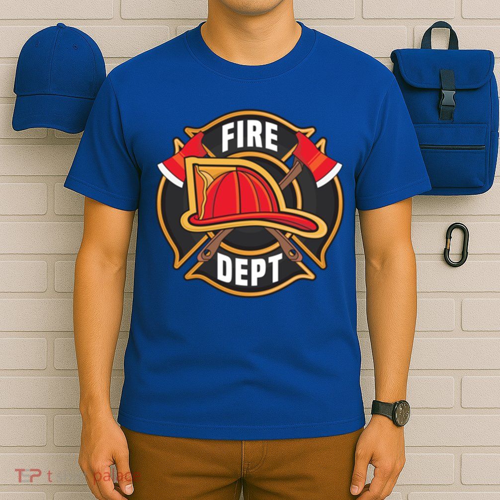 Fire Rescue Departt Firefighters Fire Ems Duty Uniform Funny Gift T-Shirt