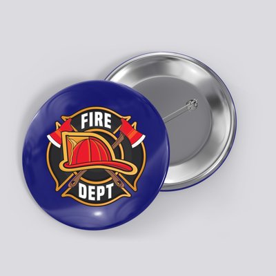 Fire Rescue Departt Firefighters Fire Ems Duty Uniform Funny Gift Button