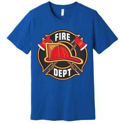 Fire Rescue Departt Firefighters Fire Ems Duty Uniform Funny Gift Premium T-Shirt