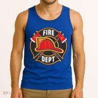 Fire Rescue Departt Firefighters Fire Ems Duty Uniform Funny Gift Tank Top