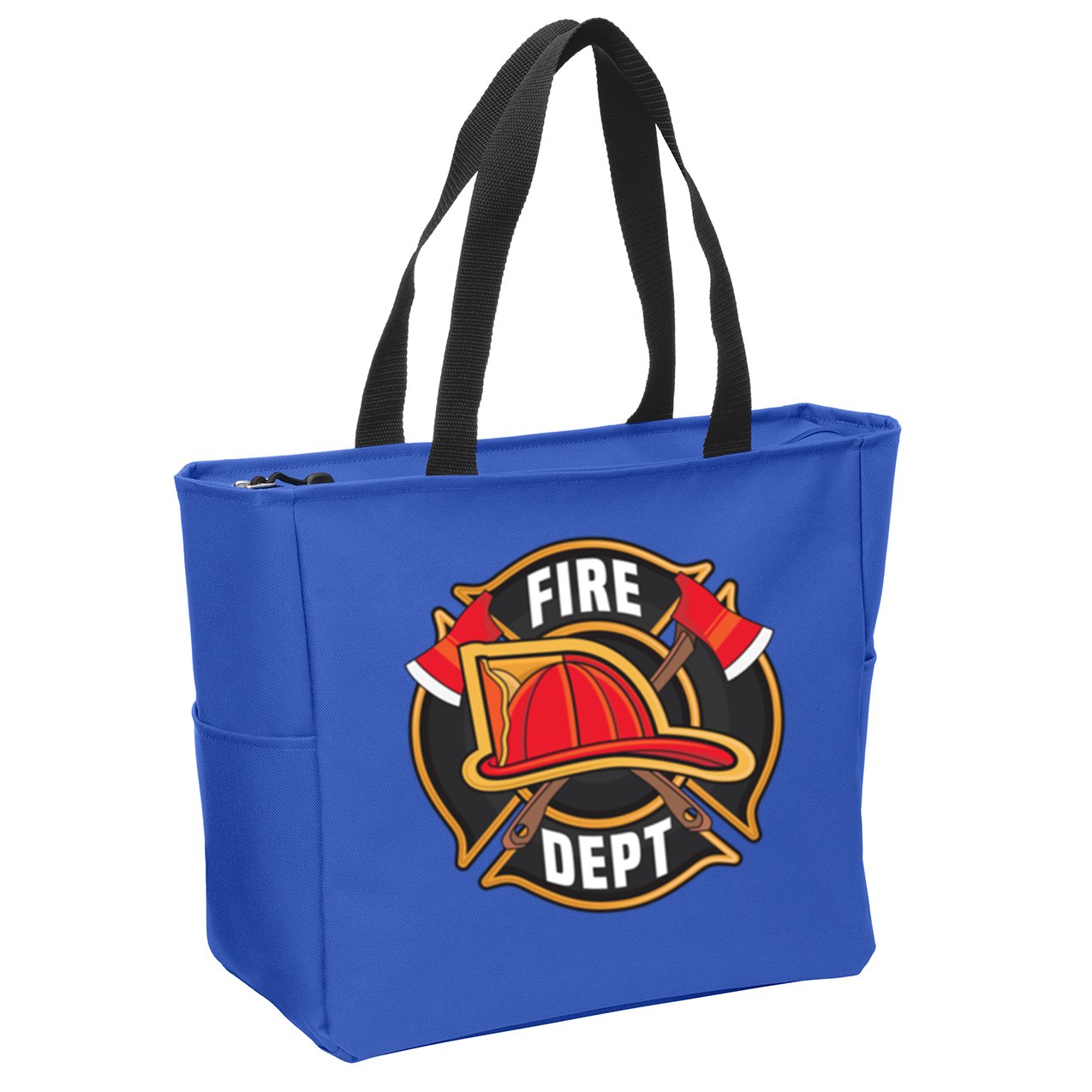 Fire Rescue Departt Firefighters Fire Ems Duty Uniform Funny Gift Zip Tote Bag