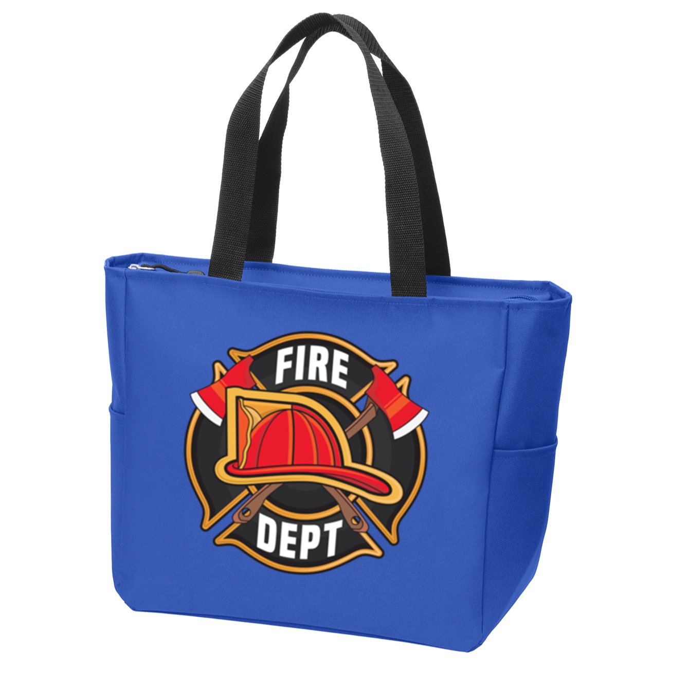Fire Rescue Departt Firefighters Fire Ems Duty Uniform Funny Gift Zip Tote Bag