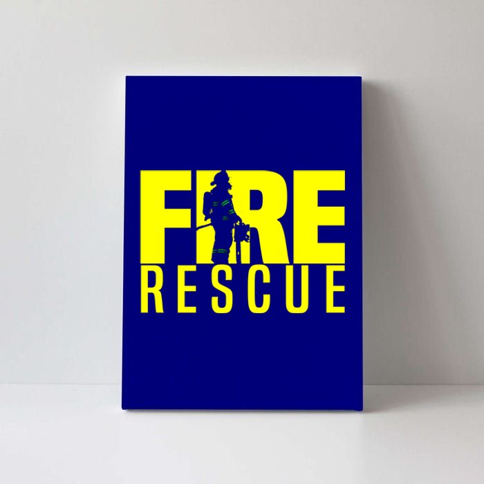 Fire Rescue Departt Firefighters Fire Uniform Duty Gift Canvas