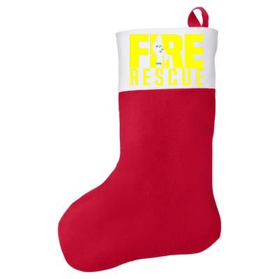 Fire Rescue Departt Firefighters Fire Uniform Duty Gift Felt Holiday Christmas Stocking