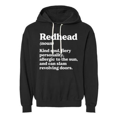 Funny Redhead Definition Ginger Red Hair MC1R Gene Garment-Dyed Fleece Hoodie