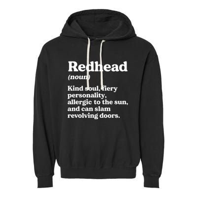 Funny Redhead Definition Ginger Red Hair MC1R Gene Garment-Dyed Fleece Hoodie