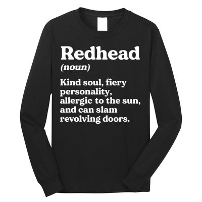 Funny Redhead Definition Ginger Red Hair MC1R Gene Long Sleeve Shirt