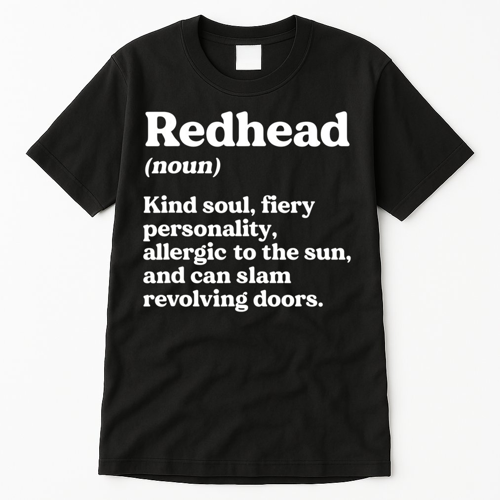Funny Redhead Definition Ginger Red Hair MC1R Gene Tall T-Shirt