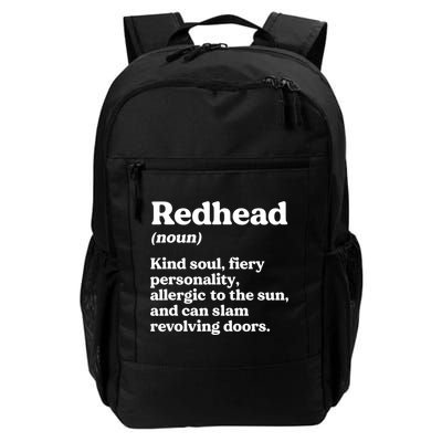 Funny Redhead Definition Ginger Red Hair MC1R Gene Backpack