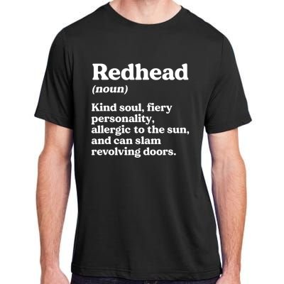 Funny Redhead Definition Ginger Red Hair MC1R Gene Adult ChromaSoft Performance T-Shirt