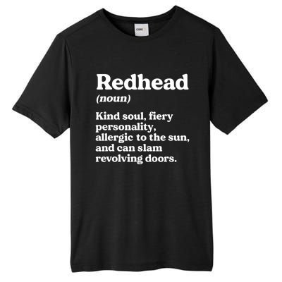 Funny Redhead Definition Ginger Red Hair MC1R Gene Tall Fusion ChromaSoft Performance T-Shirt