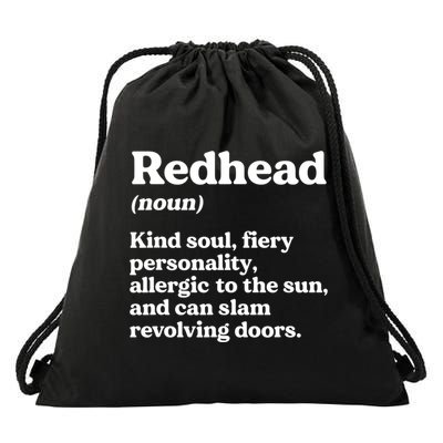 Funny Redhead Definition Ginger Red Hair MC1R Gene Drawstring Bag