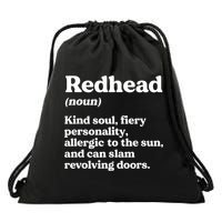 Funny Redhead Definition Ginger Red Hair MC1R Gene Drawstring Bag
