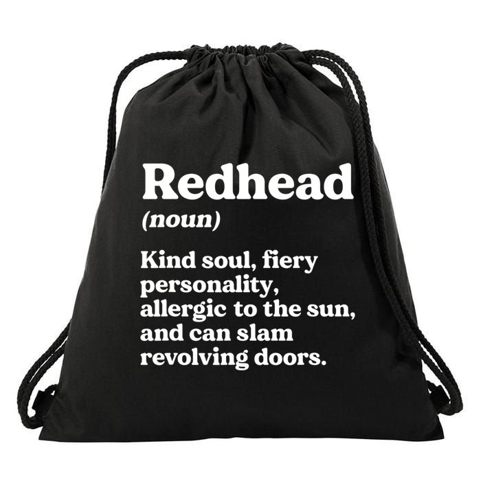 Funny Redhead Definition Ginger Red Hair MC1R Gene Drawstring Bag