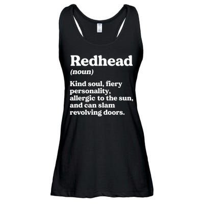 Funny Redhead Definition Ginger Red Hair MC1R Gene Ladies Essential Flowy Tank
