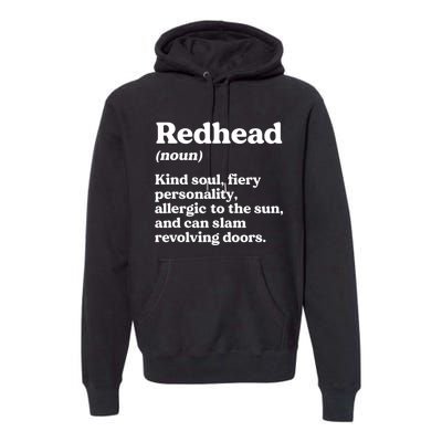 Funny Redhead Definition Ginger Red Hair MC1R Gene Premium Hoodie