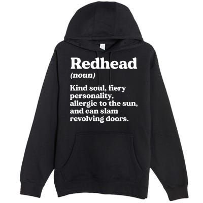 Funny Redhead Definition Ginger Red Hair MC1R Gene Premium Pullover Hoodie