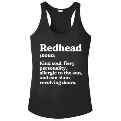 Funny Redhead Definition Ginger Red Hair MC1R Gene Ladies PosiCharge Competitor Racerback Tank