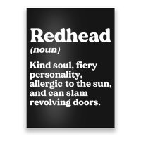 Funny Redhead Definition Ginger Red Hair MC1R Gene Poster