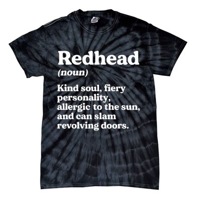 Funny Redhead Definition Ginger Red Hair MC1R Gene Tie-Dye T-Shirt