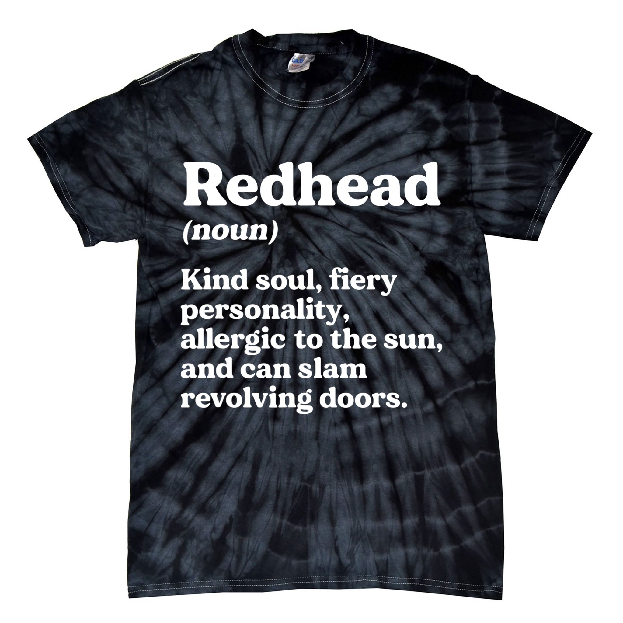 Funny Redhead Definition Ginger Red Hair MC1R Gene Tie-Dye T-Shirt