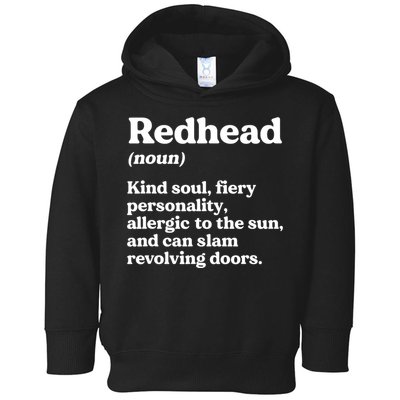 Funny Redhead Definition Ginger Red Hair MC1R Gene Toddler Hoodie