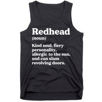 Funny Redhead Definition Ginger Red Hair MC1R Gene Tank Top