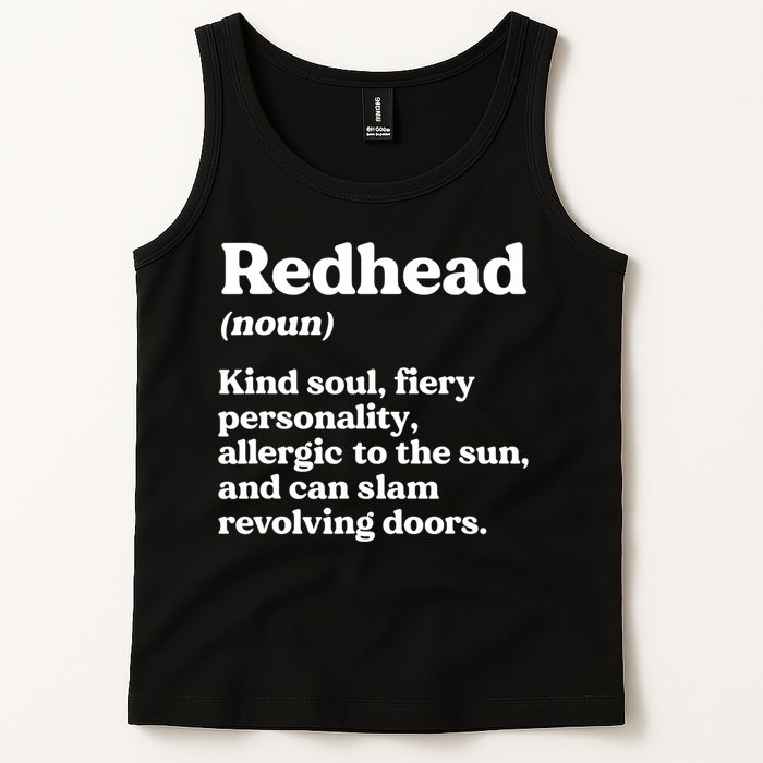 Funny Redhead Definition Ginger Red Hair MC1R Gene Tank Top