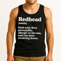 Funny Redhead Definition Ginger Red Hair MC1R Gene Tank Top