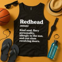 Funny Redhead Definition Ginger Red Hair MC1R Gene Tank Top