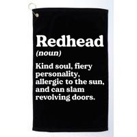 Funny Redhead Definition Ginger Red Hair MC1R Gene Golf Towel